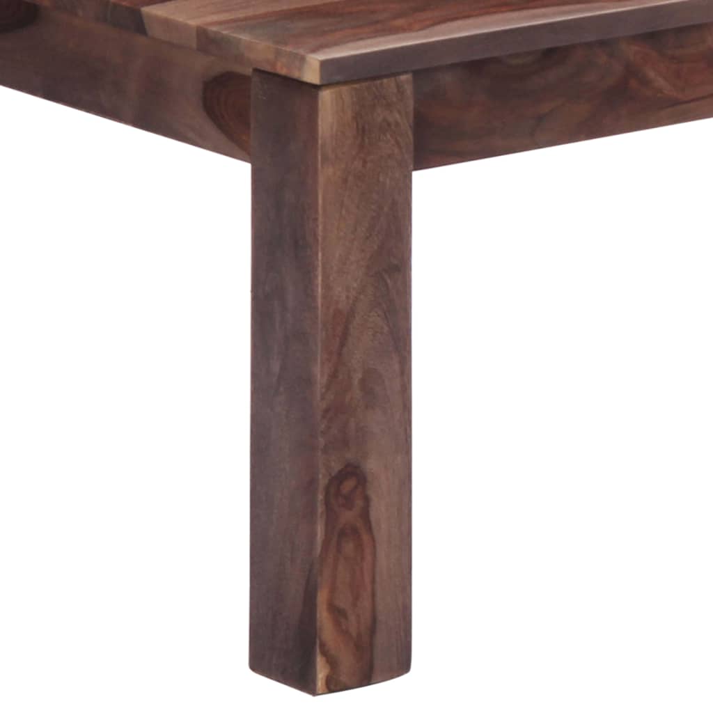 Table basse Gris 110x50x35 cm Bois massif