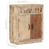 Buffet 60x30x75 cm Bois de manguier massif