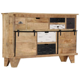 Buffet 140x38x90 cm Bois de manguier massif