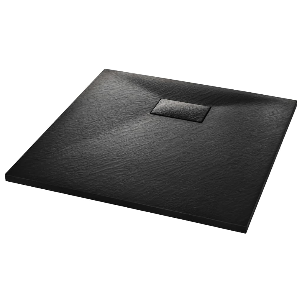 Duschwanne SMC Schwarz 80 x 80 cm