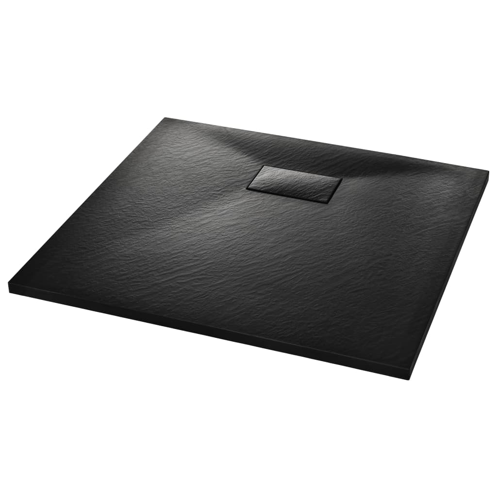 Duschwanne SMC Schwarz 90 x 80 cm