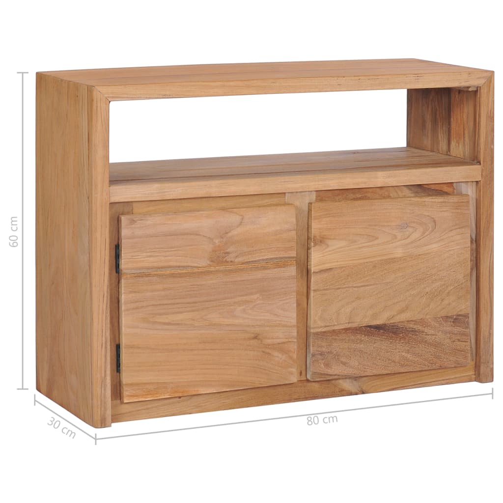 Buffet 80x30x60 cm bois de teck massif