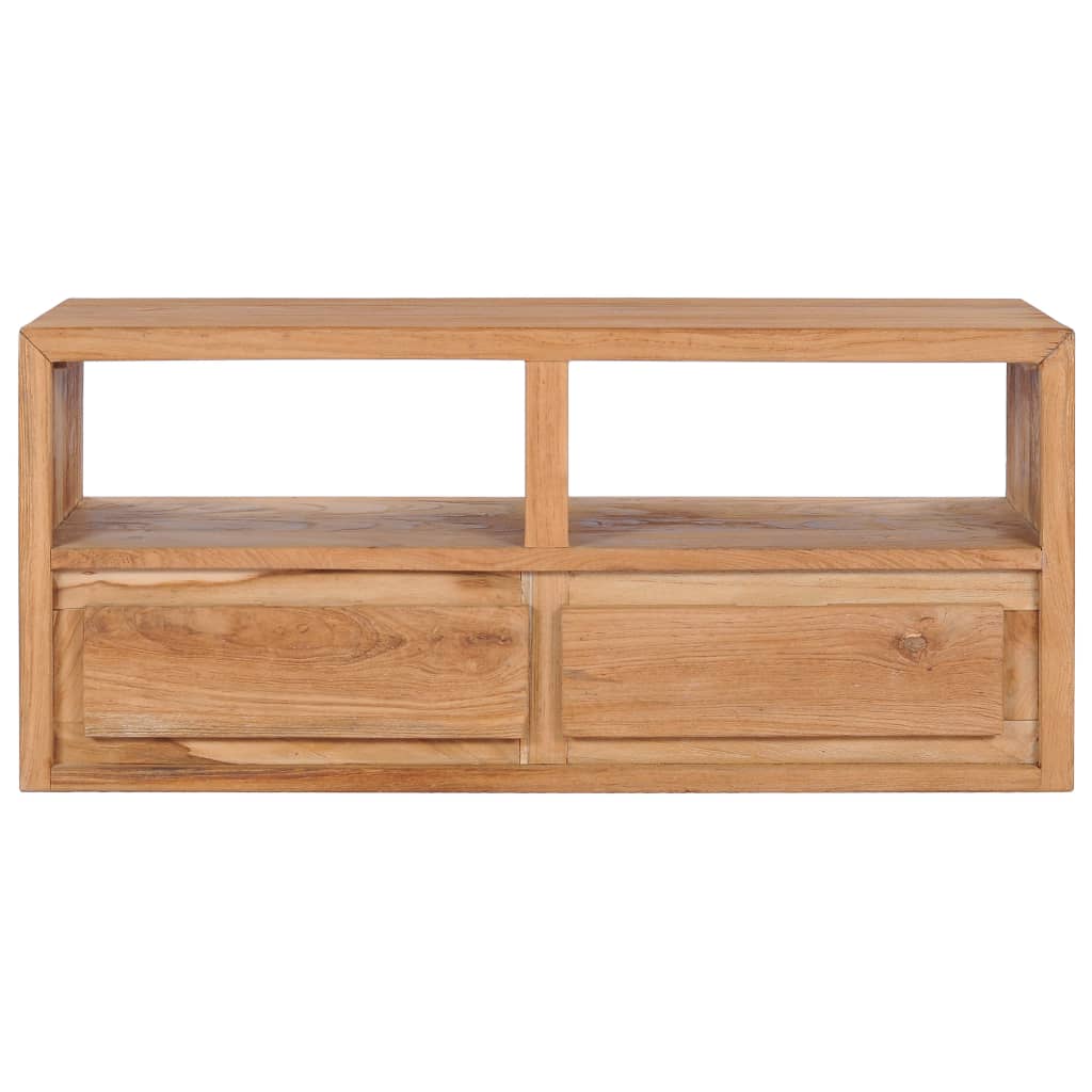 Meuble TV 90x30x40 cm bois de teck solide