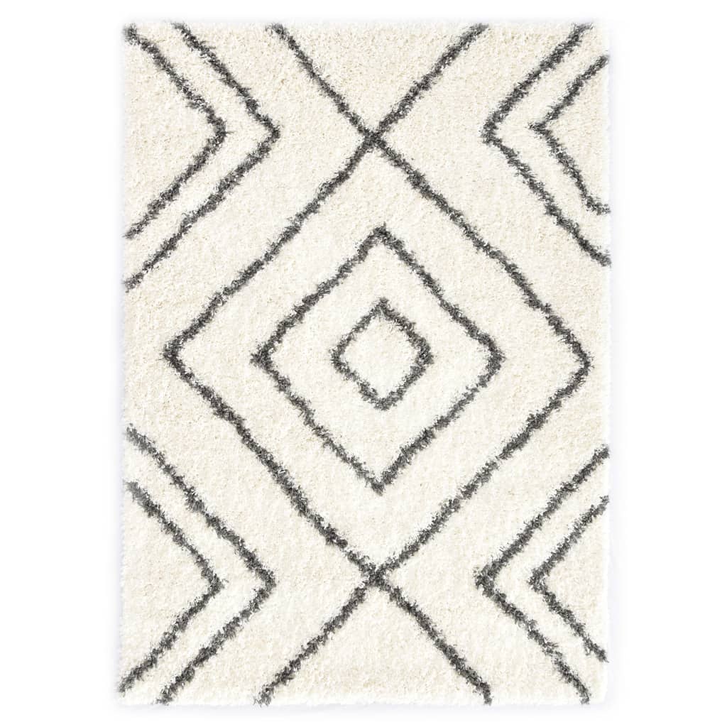 Tapis berbère PP Beige et gris 140x200 cm