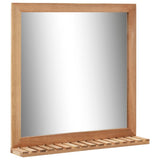 Bathroom mirror 60 x 12 x 62 cm Solid walnut wood