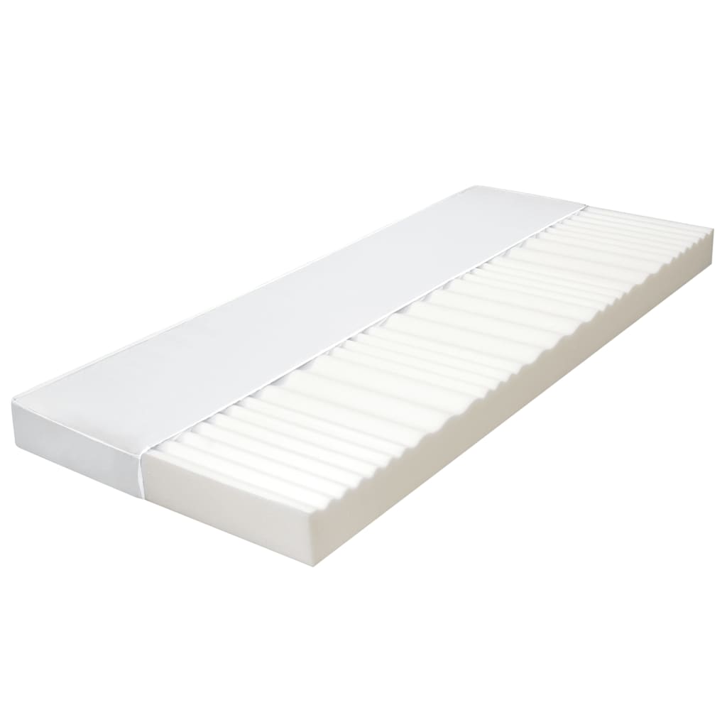 Mattress 100x200 cm 7 zones PU foam 10 cm H2 H3