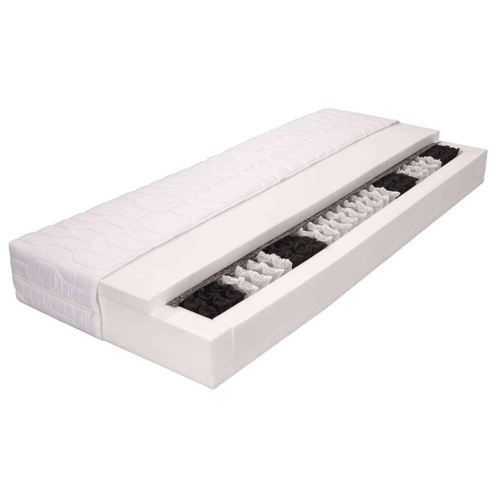 Matelas 140 x 200 cm 7 zones Ressort ensaché 20 cm H3