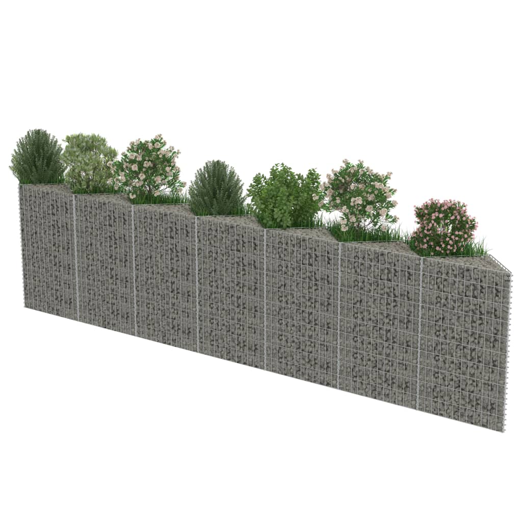 Mur de gabion Acier galvanisé 450 x 30 x 100 cm