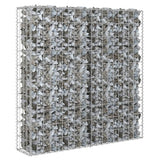 Mur à gabion avec couvercles Acier galvanisé 80x20x100 cm