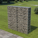 Gabion wall with covers Galvanized steel 100x20x100 cm