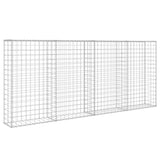 Mur à gabion avec couvercles Acier galvanisé 200 x 20 x 85 cm