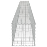 Gabionenwand mit Abdeckungen aus verzinktem Stahl 600 x 50 x 50 cm