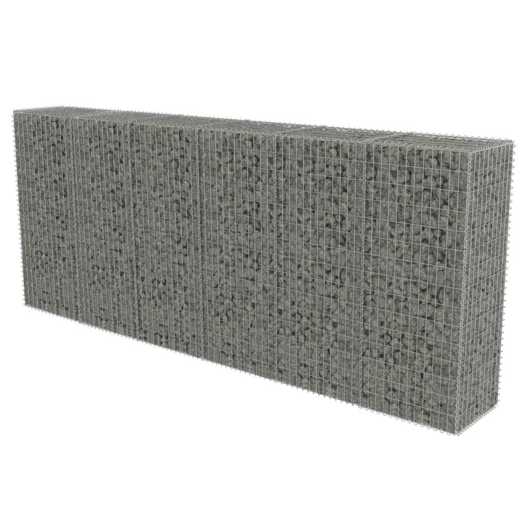 Gabion wall with covers Galvanized steel 300 x 50 x 150 cm