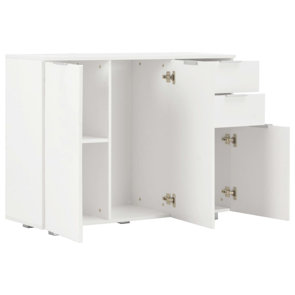 Buffet Blanc brillant 107x35x80,5 cm