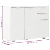 Glossy white sideboard 107x35x80.5 cm