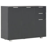 Buffet Noir brillant 107x35x80,5 cm