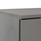 Buffet glänzend grau 107x35x80,5 cm