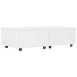 Table basse Blanc brillant 120x60x35 cm