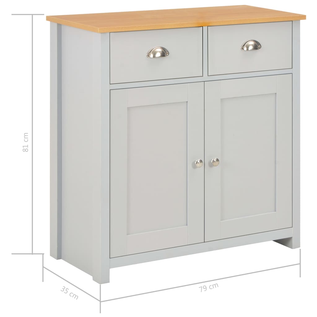 Buffet Gris 79x35x81 cm