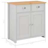 Buffet Gris 79x35x81 cm