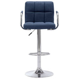 Blue Fabric Bar Chair