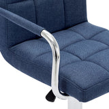 Blue Fabric Bar Chair