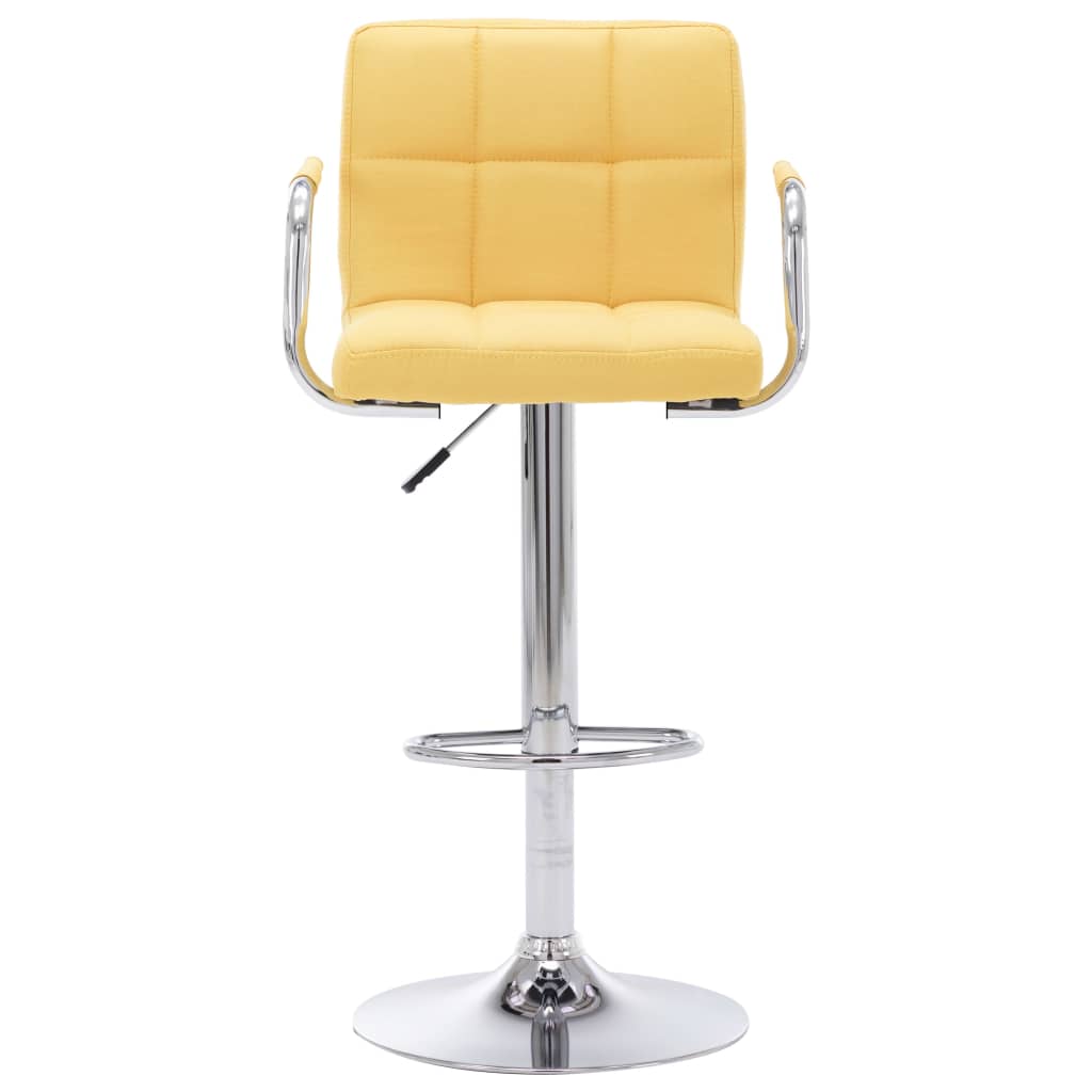 Chaise de bar Jaune Tissu