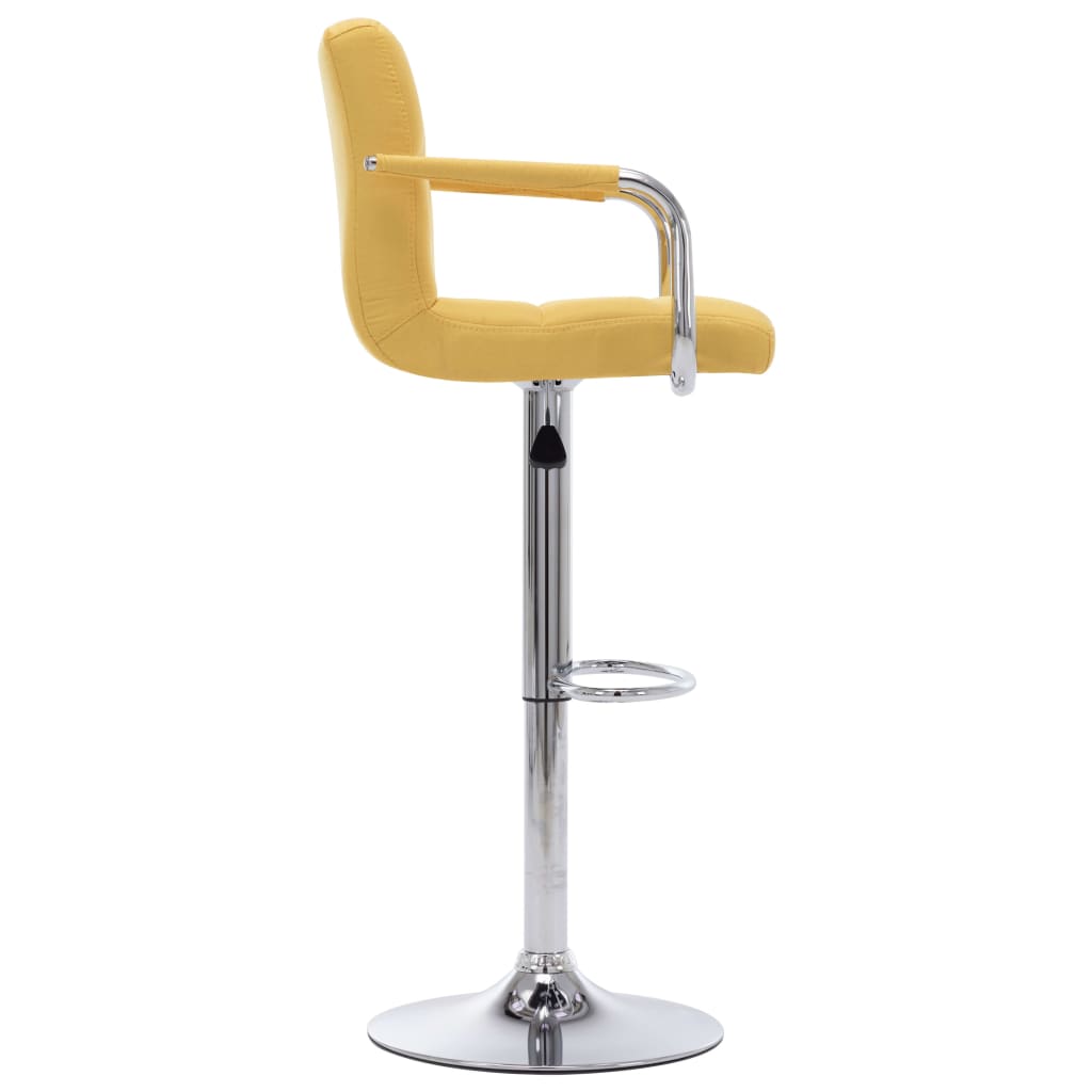 Chaise de bar Jaune Tissu