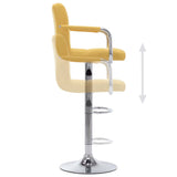 Chaise de bar Jaune Tissu