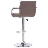 Tabouret de bar Taupe Tissu