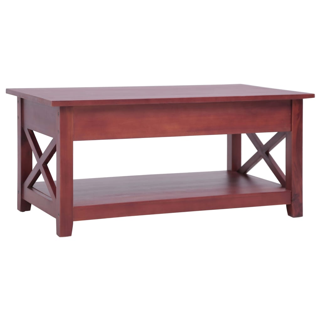 Table basse Marron 100x55x46 cm Bois d'acajou massif