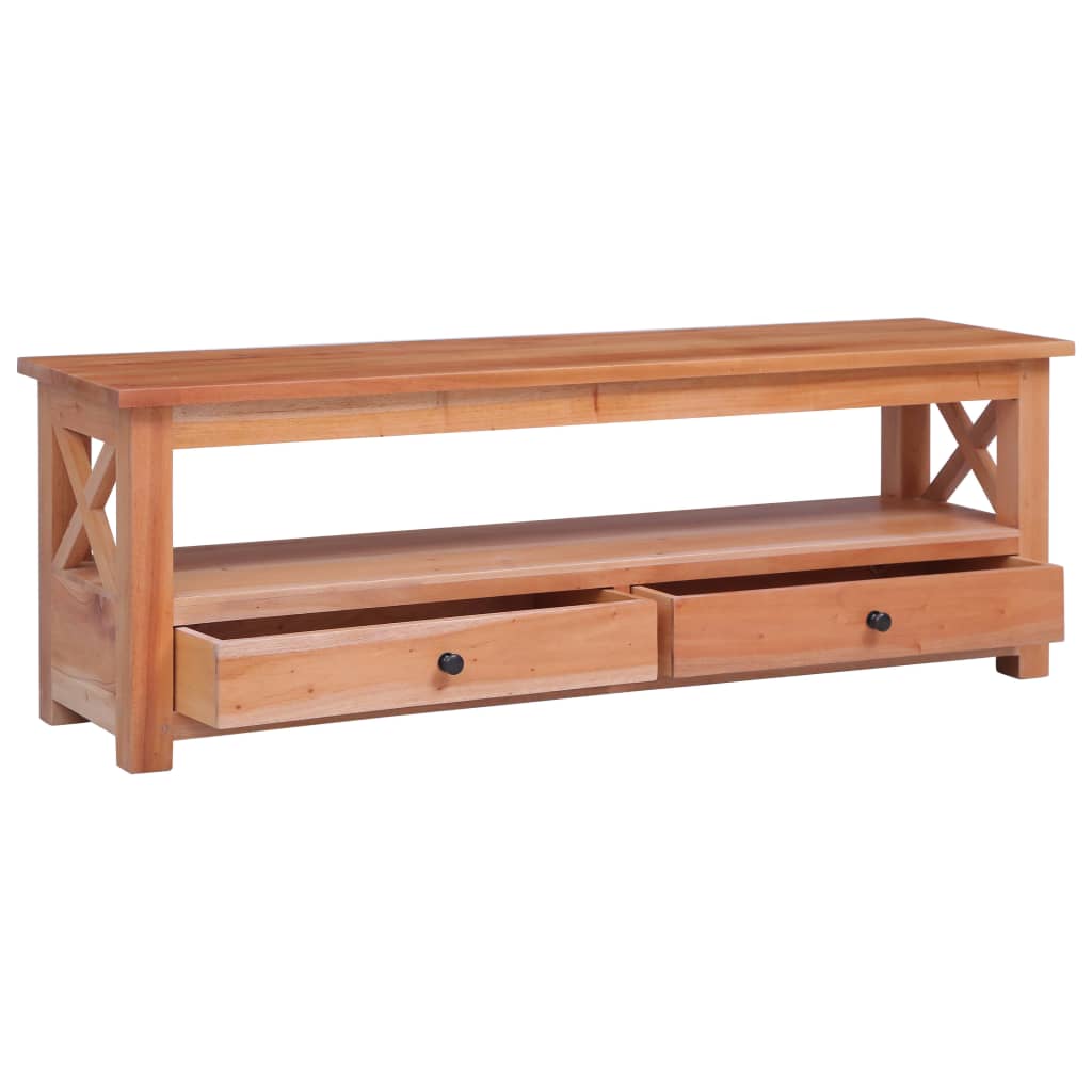 Meuble TV 120x30x40 cm Bois d'acajou massif