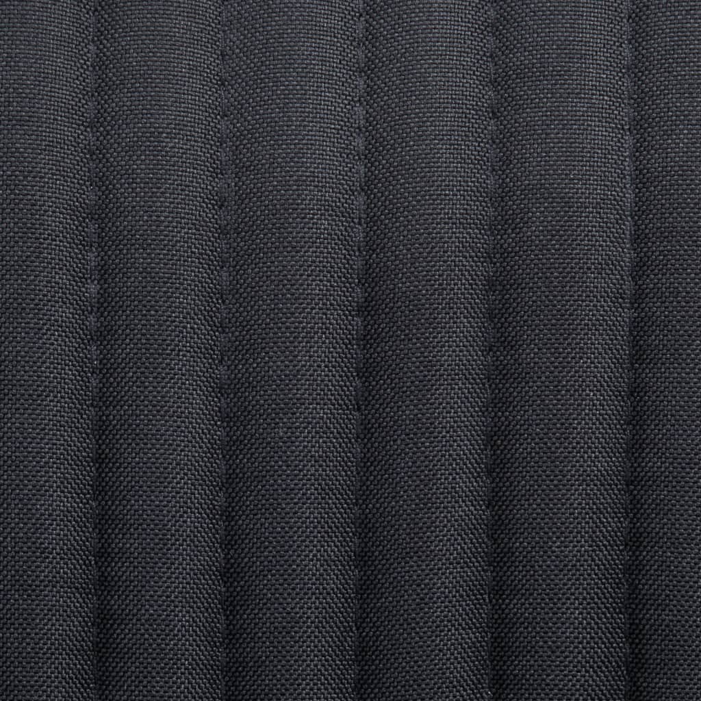 Chaises à manger lot de 2 noir tissu