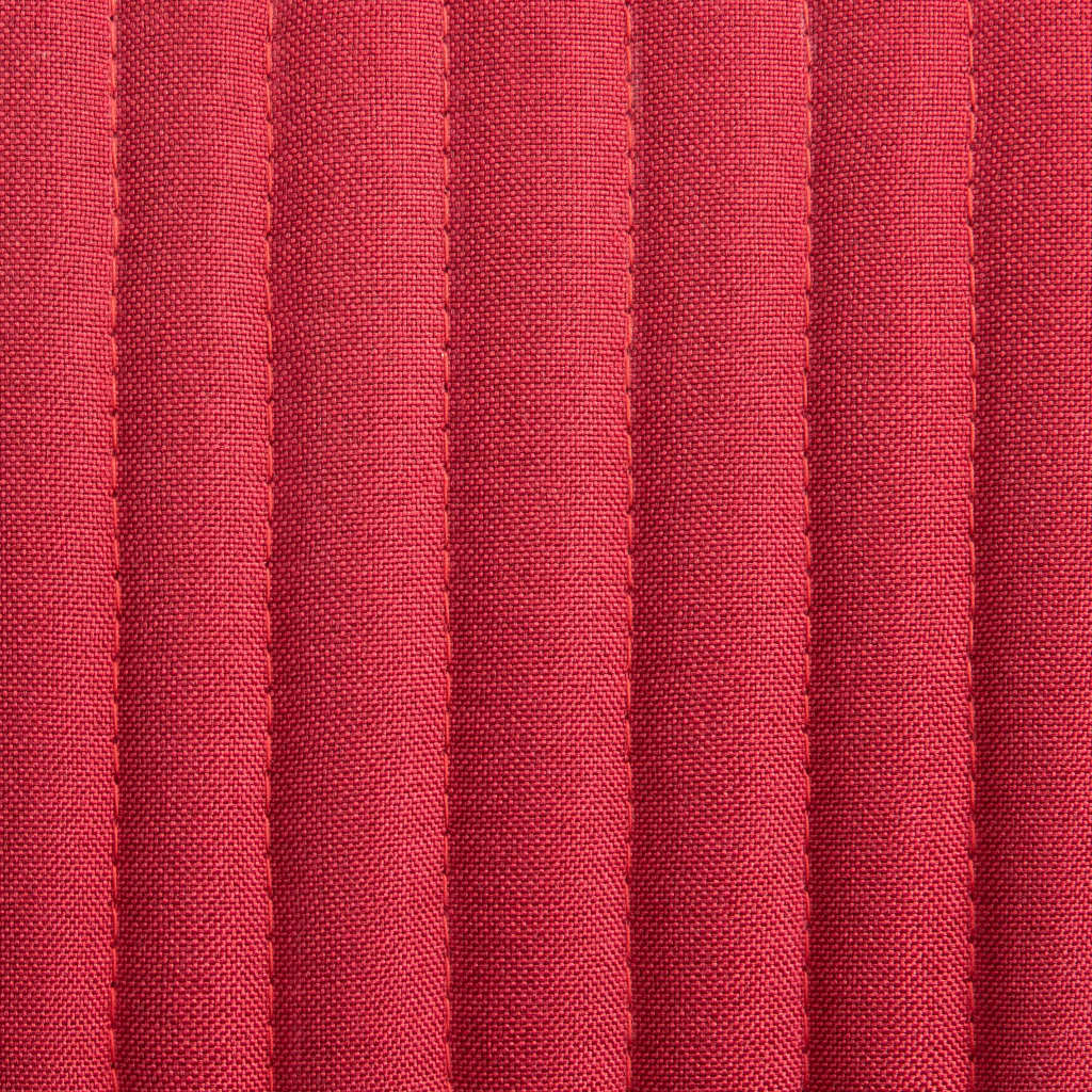 Chaises à manger lot de 2 rouge bordeaux tissu