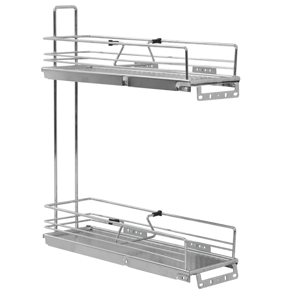 2-tier metal kitchen basket 47x15x54.5 cm