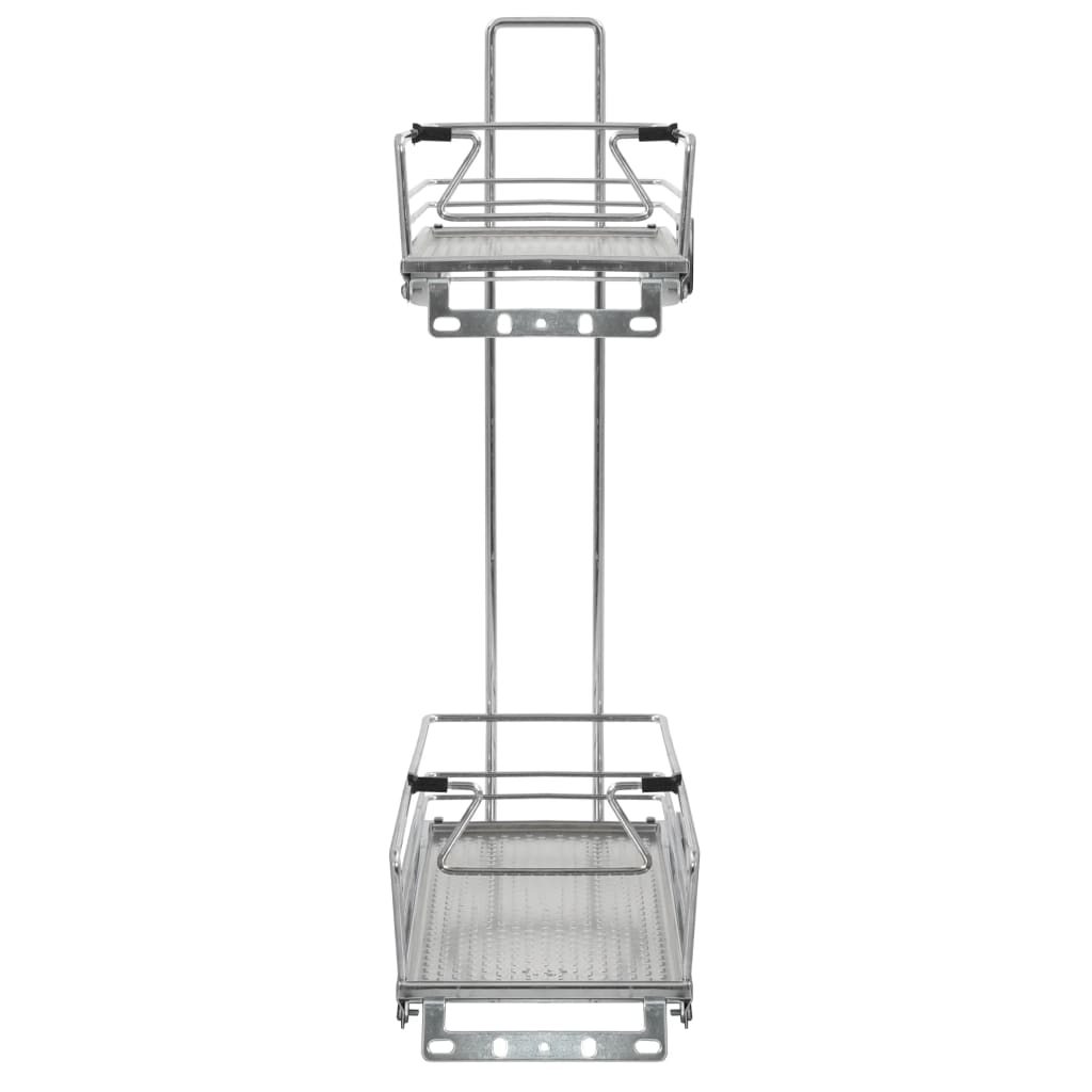 2-tier metal kitchen basket 47x15x54.5 cm