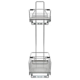 2-tier metal kitchen basket 47x15x54.5 cm