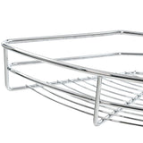 2-tier metal kitchen basket 180 degrees 75x38x80 cm