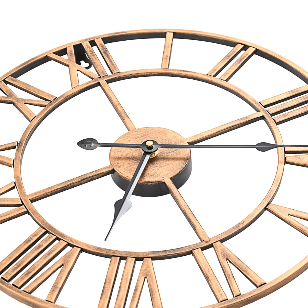 Metal wall clock 40 cm Gold