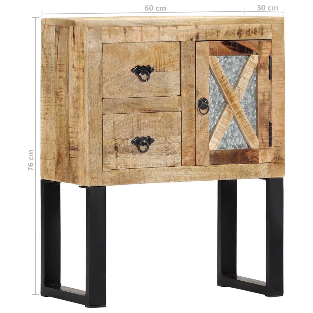 Sideboard 60x30x76 cm Massives Mangoholz