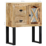 Sideboard 60x30x76 cm Massives Mangoholz