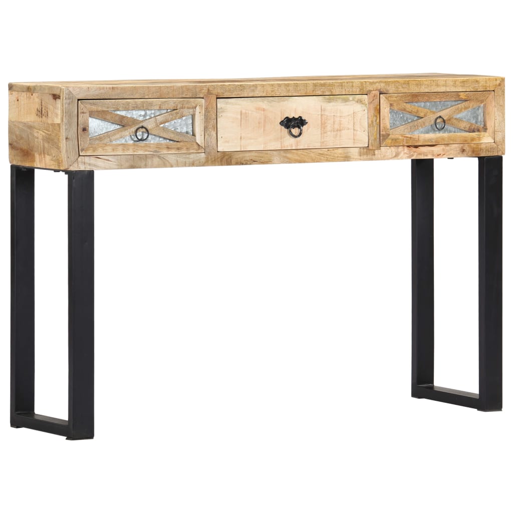 Table console 110 x 30 x 76 cm Bois de manguier massif