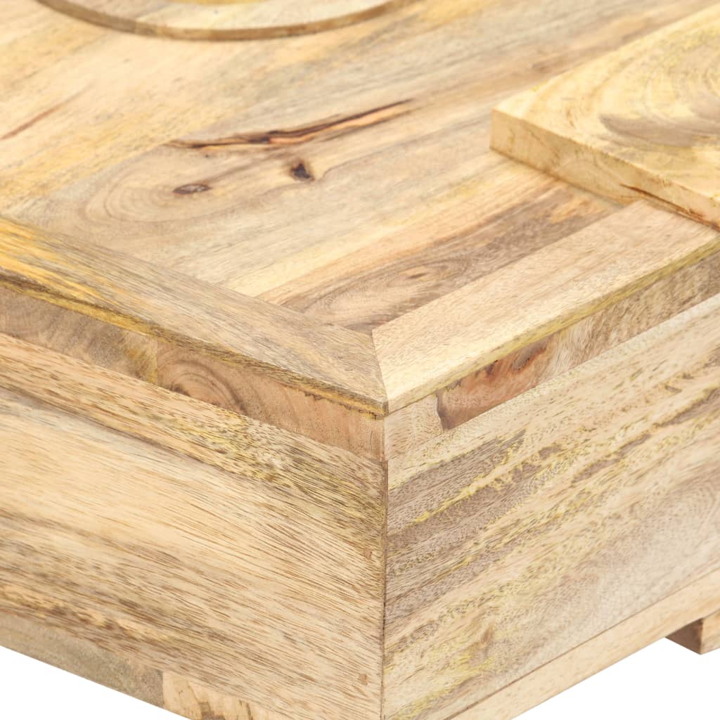 Table basse Style cassette 100x52x45 cm Bois de manguier massif