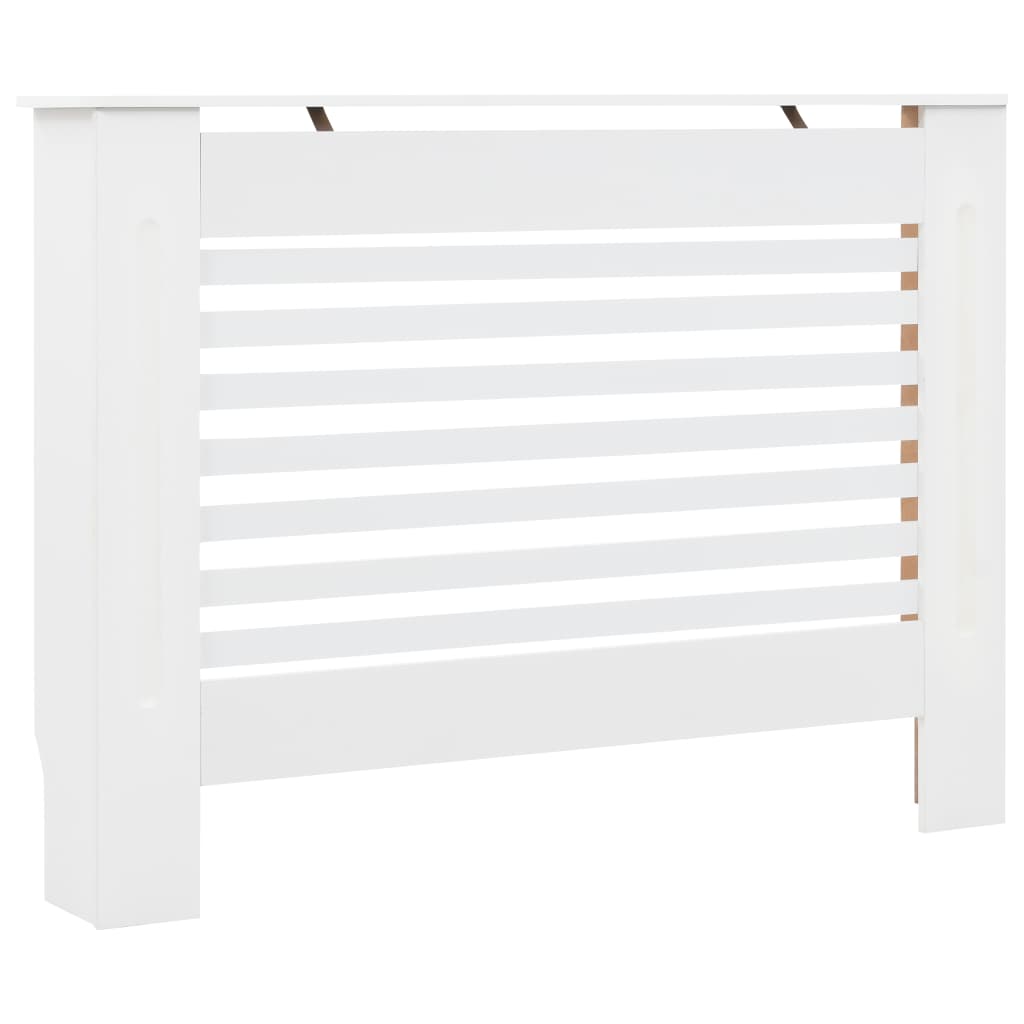 Cache-radiateur Blanc 112x19x81,5 cm MDF