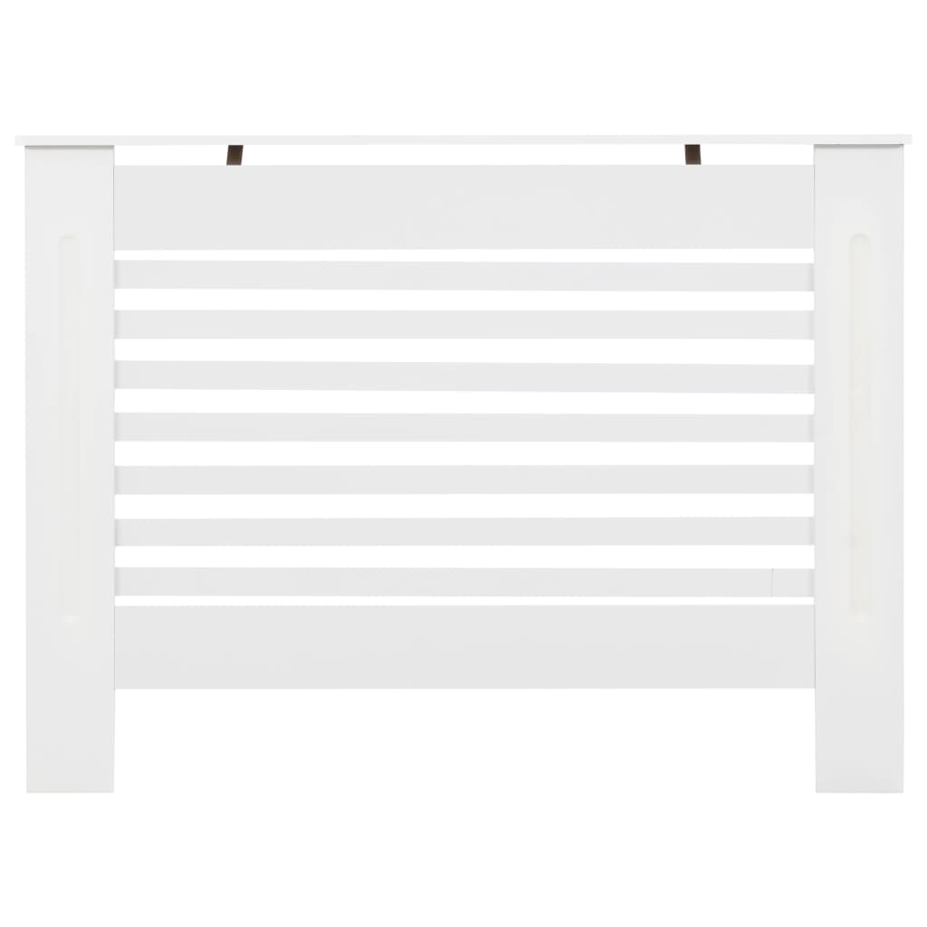 Cache-radiateur Blanc 112x19x81,5 cm MDF