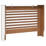 Cache-radiateur Blanc 112x19x81,5 cm MDF