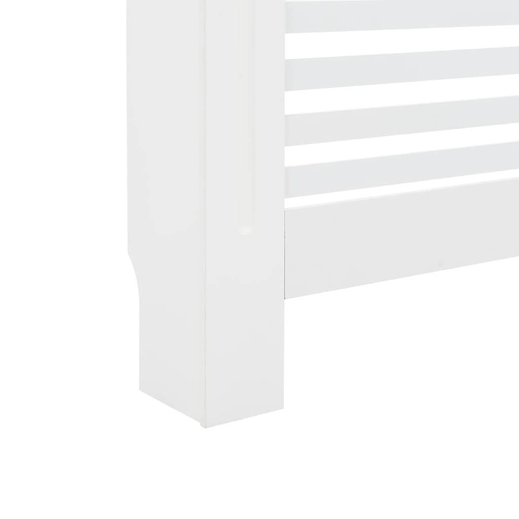 Cache-radiateur Blanc 112x19x81,5 cm MDF