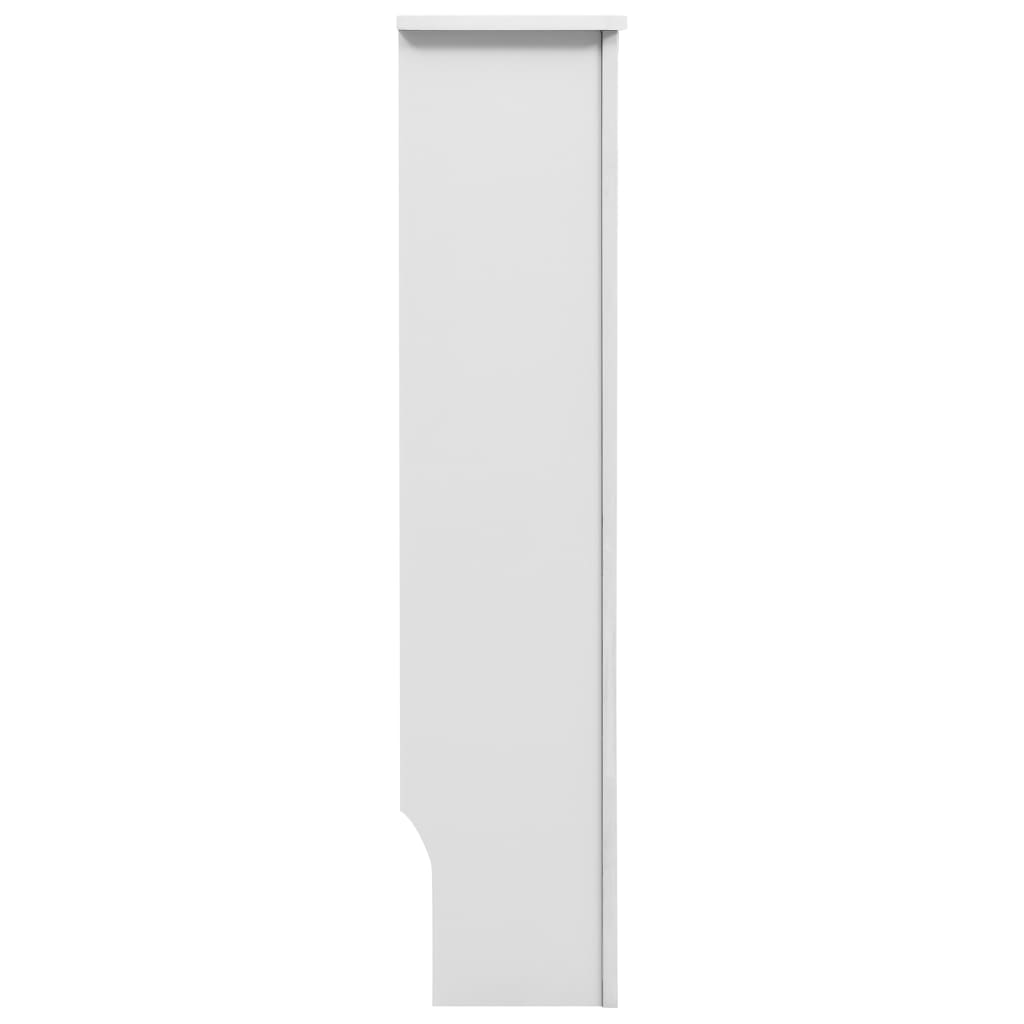 Cache-radiateur Blanc 152x19x81,5 cm MDF