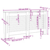 Cache-radiateur Blanc 152x19x81,5 cm MDF