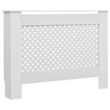 Cache-radiateur Blanc 112x19x81,5 cm MDF